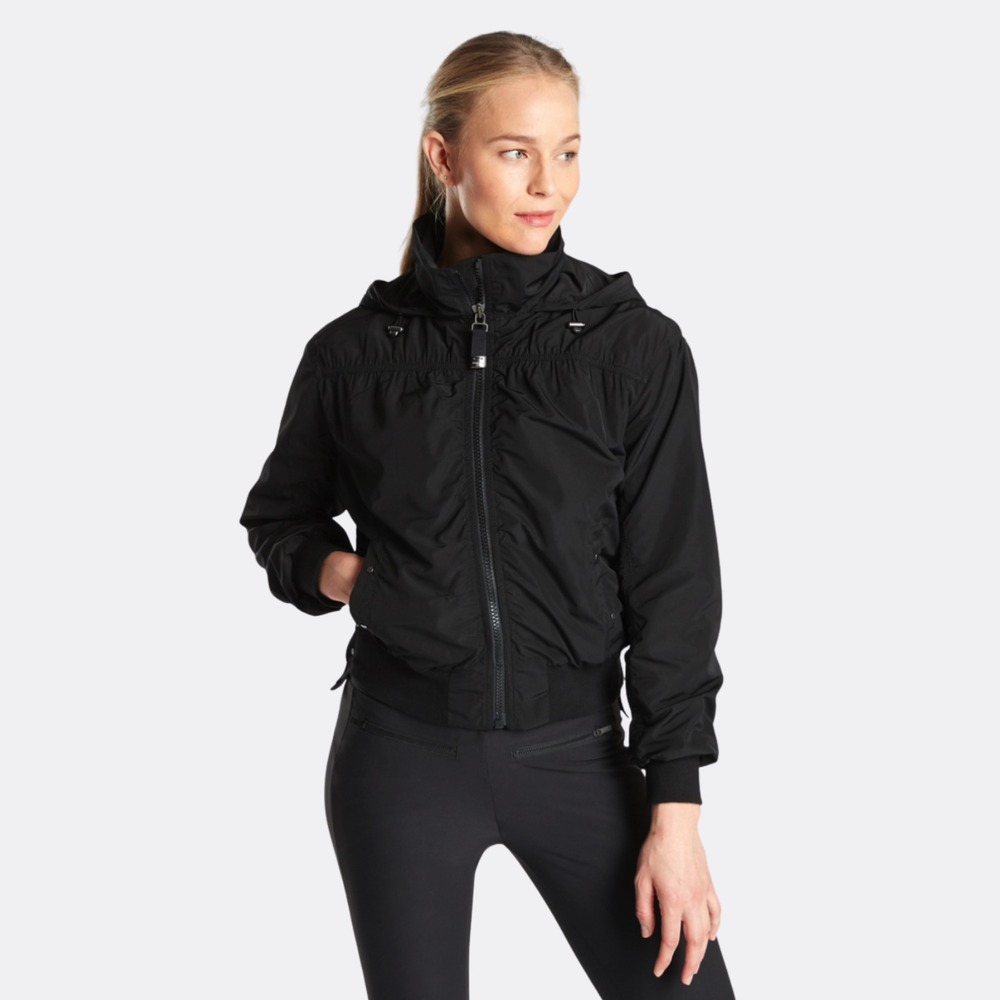 Athleta Jet Black Bomber Jacket - Picture 2 of 6